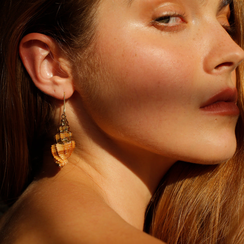 Tulip Sea Shell Earring