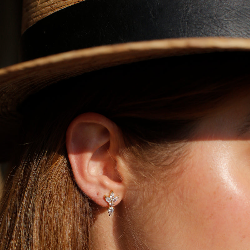 LOTUS DROP EARRINGS