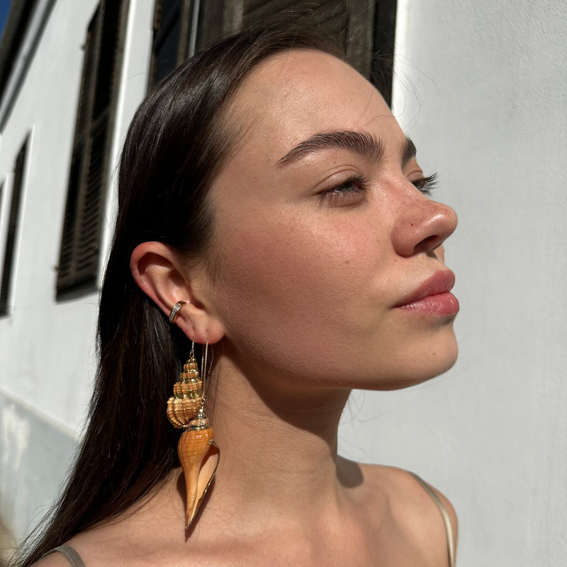 Tulip Sea Shell Earring