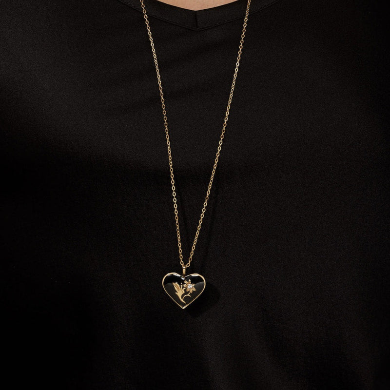 Émail Necklace | Heart