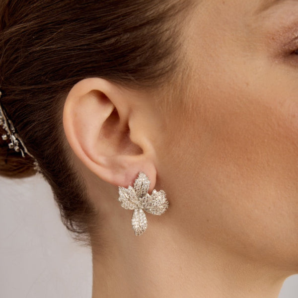 Crystal Lily Earrings