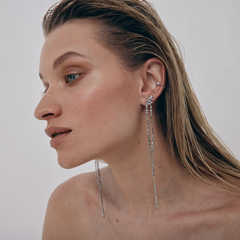 Crystal Rainfall Earrings
