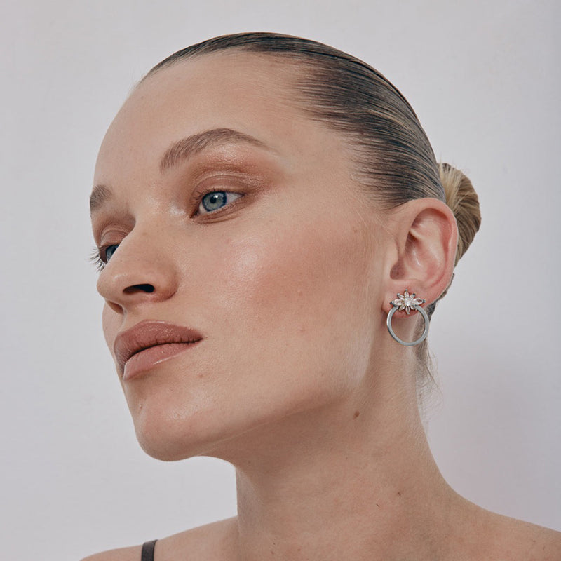 Bar Hoop Earrings