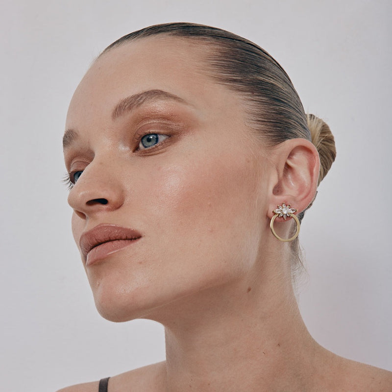 Bar Hoop Earrings