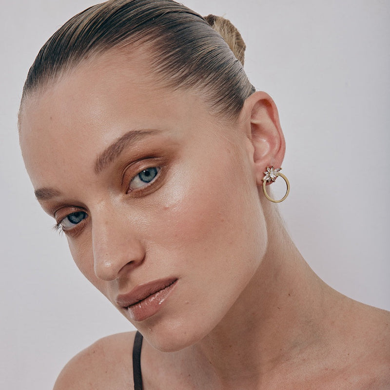 Bar Hoop Earrings