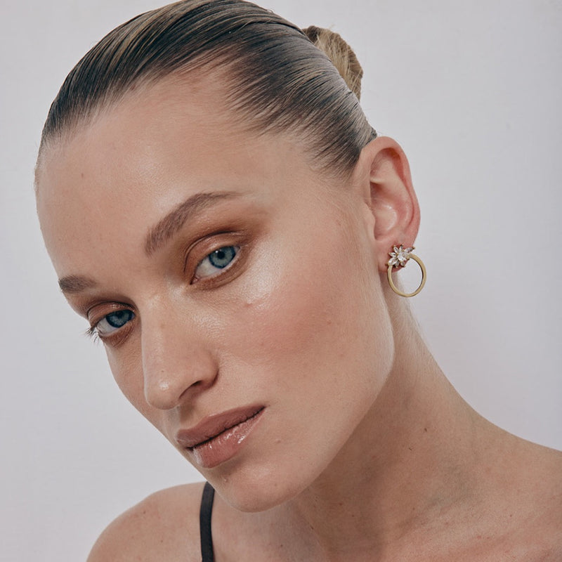 Bar Hoop Earrings