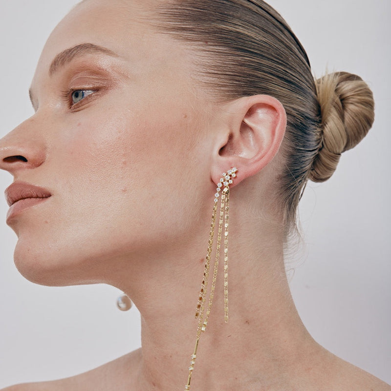 Crystal Rainfall Earrings