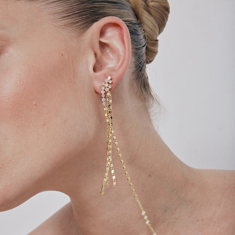 Crystal Rainfall Earrings