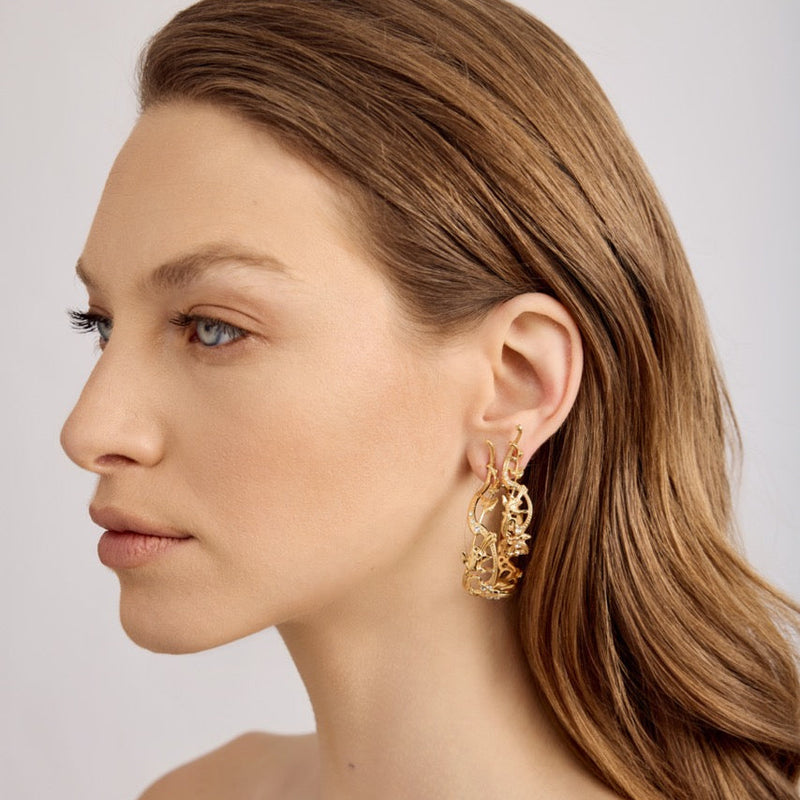 Nar Hoop Earrings | L