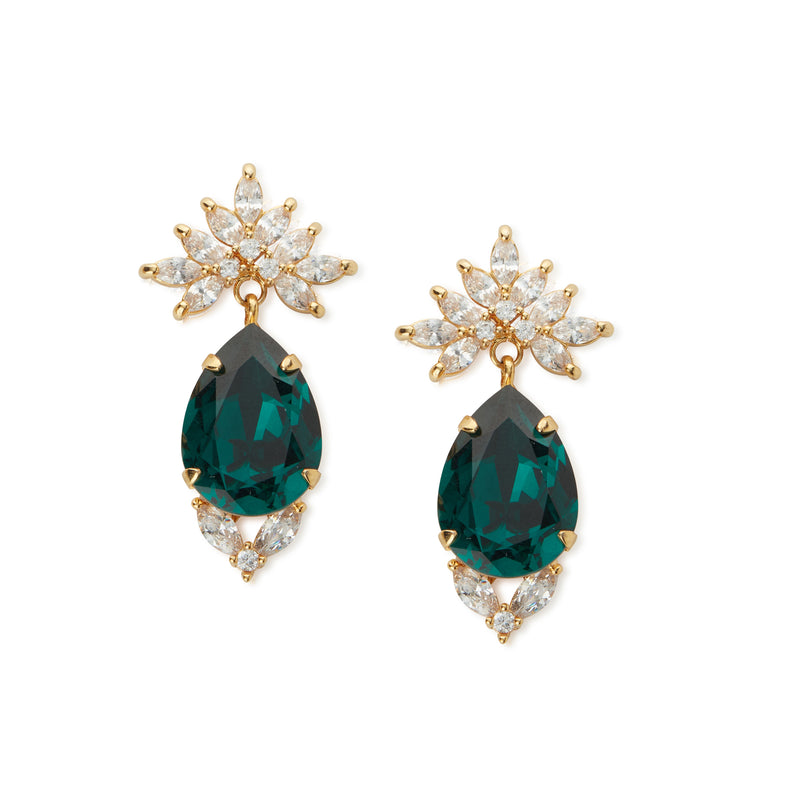 Cielo Earrings | Dark Green