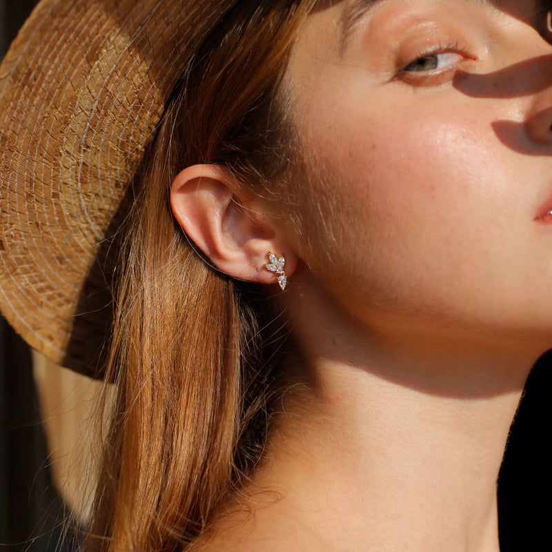 LOTUS DROP EARRINGS