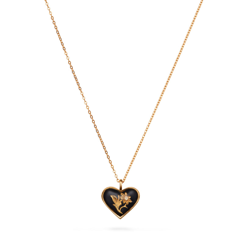 Émail Necklace | Heart