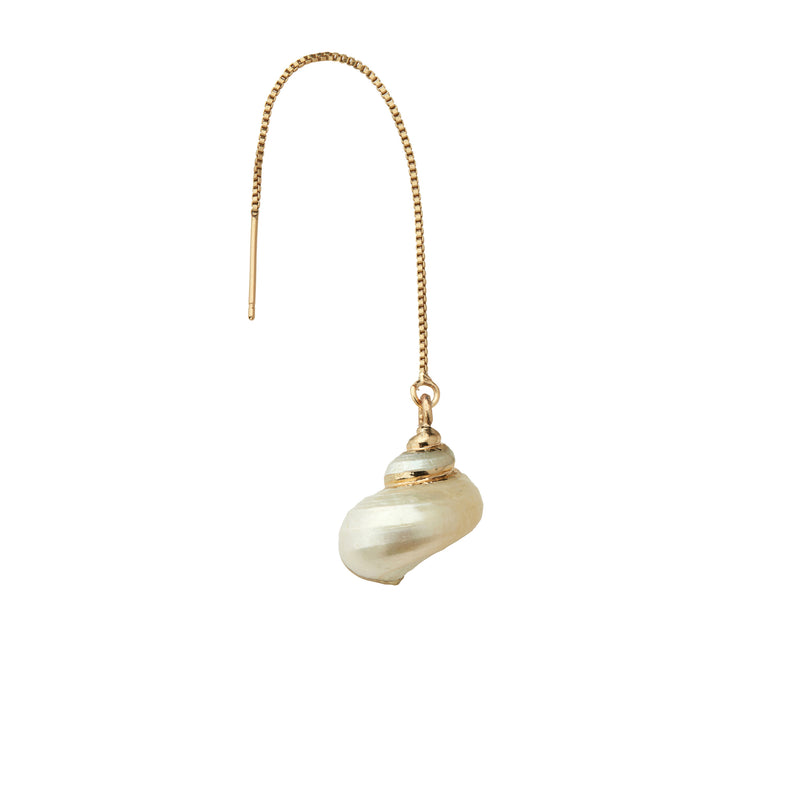 Mini Spiral Sea Shell Earring