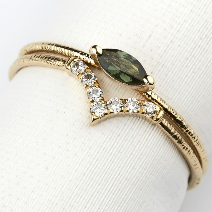 Flash of color Ring | 14K