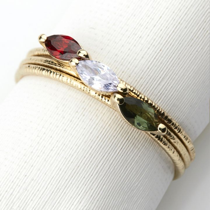 Flash of color Ring | 14K