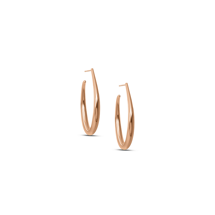 Moon Hoop Earrings | S