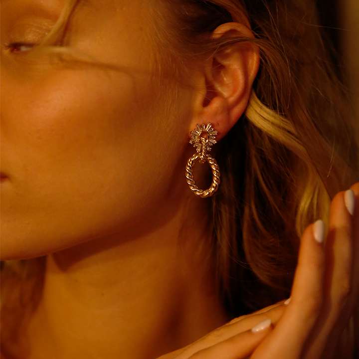Shiny Rope Earrings