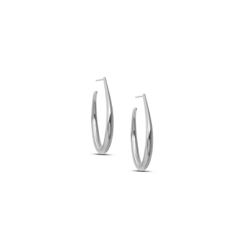 Moon Hoop Earrings | S