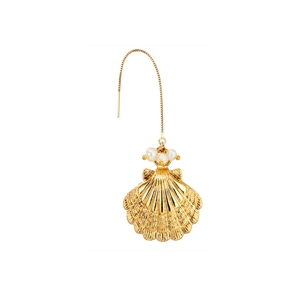 Gold Lioness Earring