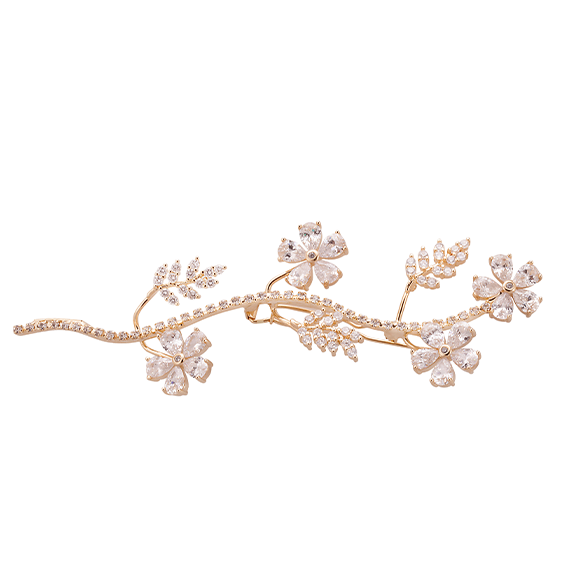 Wildflower crystal Pin