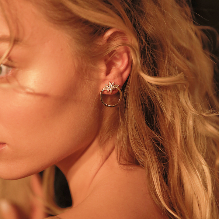 Bar Hoop Earrings
