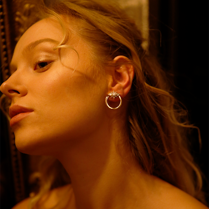 Bar Hoop Earrings