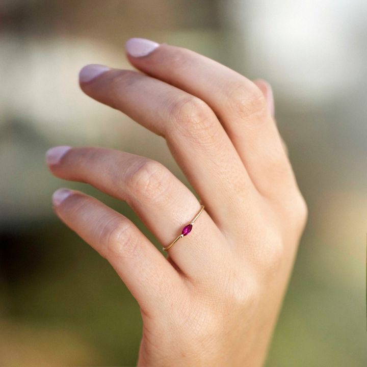 Flash of color Ring | 14K